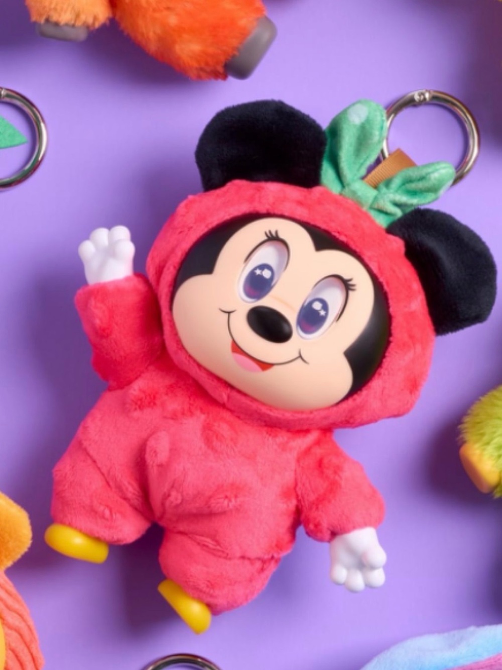 NWOT - MINNIE - HAPPY HAUL Disney Vinyl-Faced Plush in Fruit Onesie